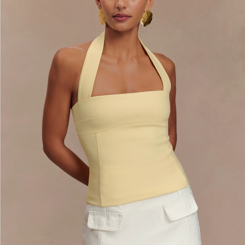 Yellow Halter Top (Meshki Amelita top)